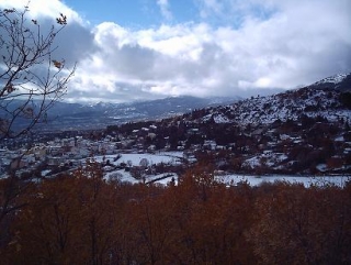 Entorno de Madrid nevado